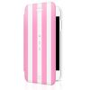 Θήκη White Diamond Crystal Girly για iPhone 6/6S - Ροζ Stripes - - 1310HBT56