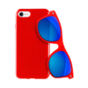 Puro Θήκη + Γυαλιά Ηλίου για iPhone 7/8 - Κόκκινο - - IPC64703PNK