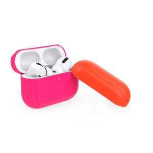 Puro Silicon Case "ICON FLUO" For AirPods Pro With Additional Cap - Φουξ - -