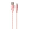 Puro Fabric K2 Cable with Kevlar USB-A to Lightning 2.0, 2.4A, 480MBps,1,2m - Ροζ - - CUSBCUSBCWHI