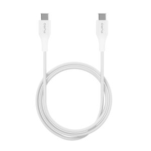 Puro TPE "Plain" Type-C Cable 2.0 to Type-C 2.0 - Άσπρο - -