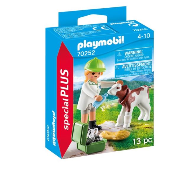 Playmobil Κτηνίατρος με μοσχαράκι