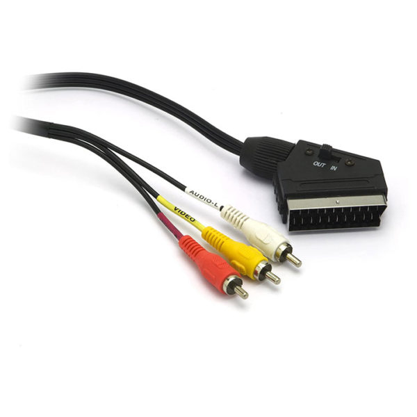 G&BL Cable SCART/RCA vid+2xRCA aud L2m