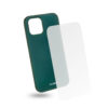 EGOBOO Tempered Glass + Case Rubber TPU Ruby Green (iPhone 12/12 pro) - - IP12TPULIMEGL