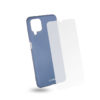 EGOBOO Tempered Glass + Case Rubber TPU Light Grey (Samsung A12) - - SA12TPUBLKGL