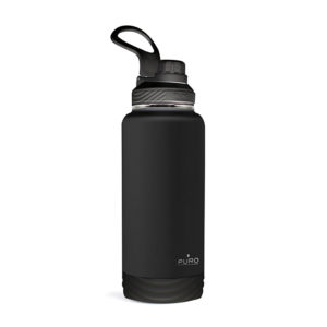Puro "OUTDOOR" bottles stainless steel with powder coating 960ml Black - -