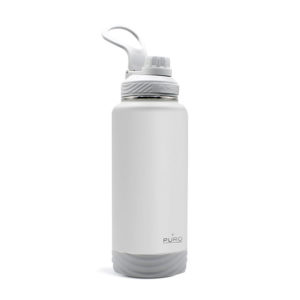 Puro "OUTDOOR" bottles stainless steel with powder coating 960ml Light Grey - -