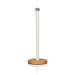 intellizen_swan_Nordic-Towel-Pole-with-Wooden-Base-White_2