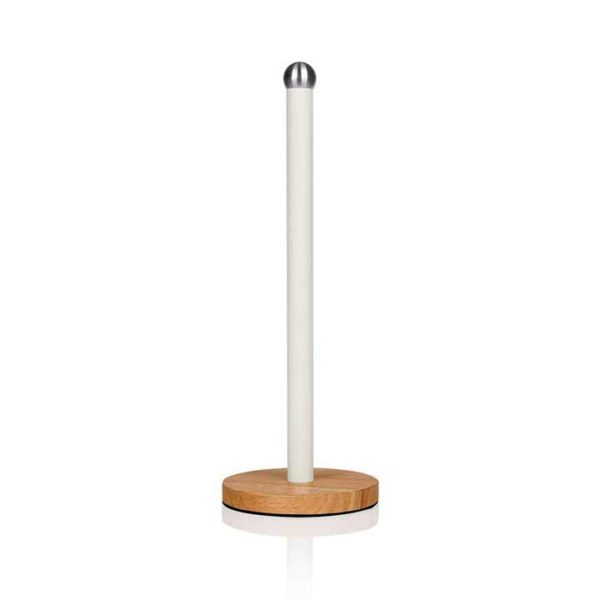 intellizen_swan_Nordic-Towel-Pole-with-Wooden-Base-White_2