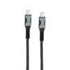 EGOBOO ChargeFlow Fabric Cable USB-C to USB-C - Black - - EBCAPLTUSBCFAB-WHI