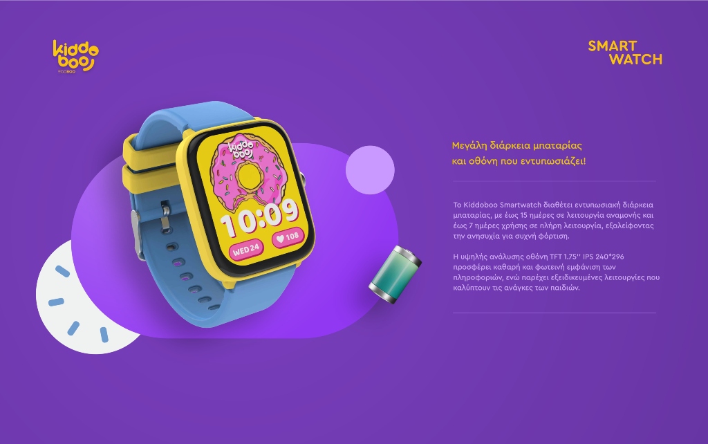 Kiddoboo Smartwatch 2.0 Lilac - - KB019C2LIL